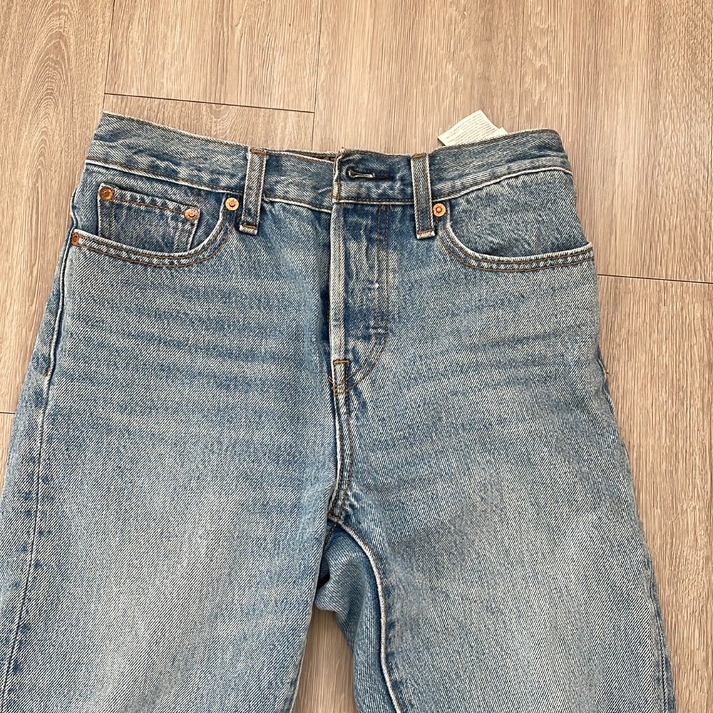 Button up wedgie style Levis